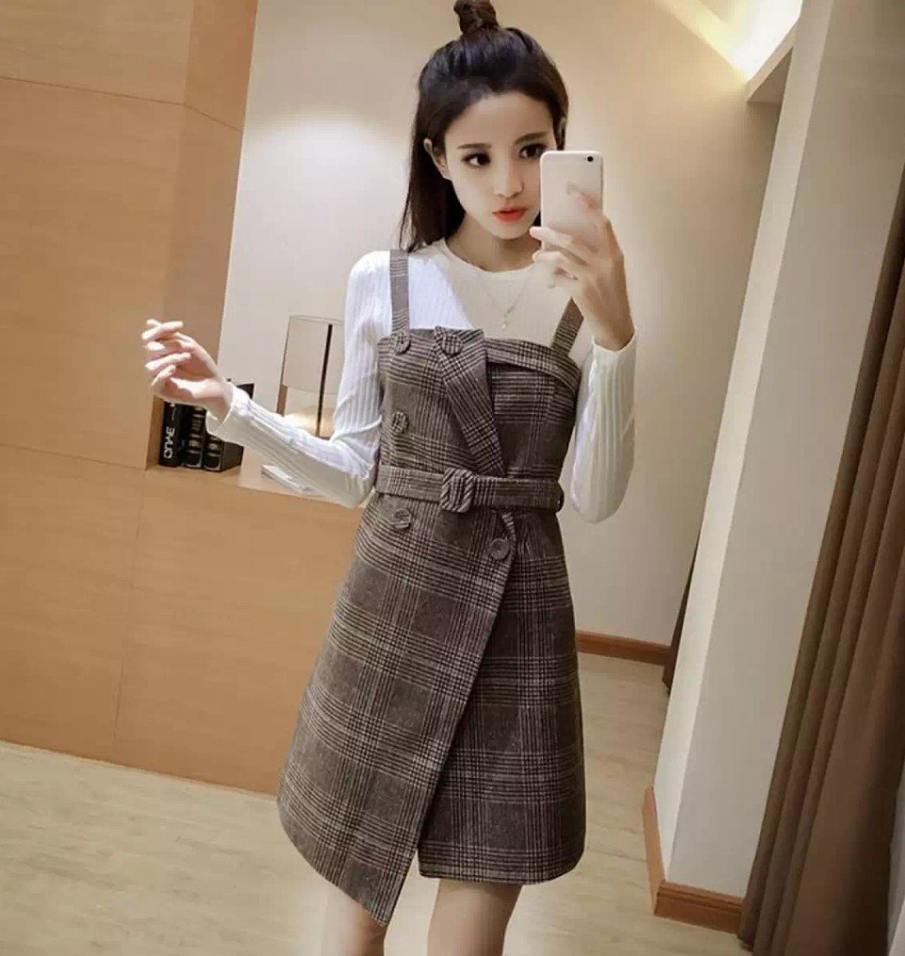 Модные корейские сарафаны