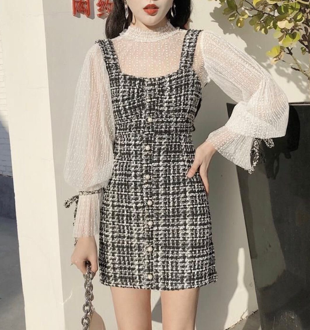 Твидовый сарафан Chanel