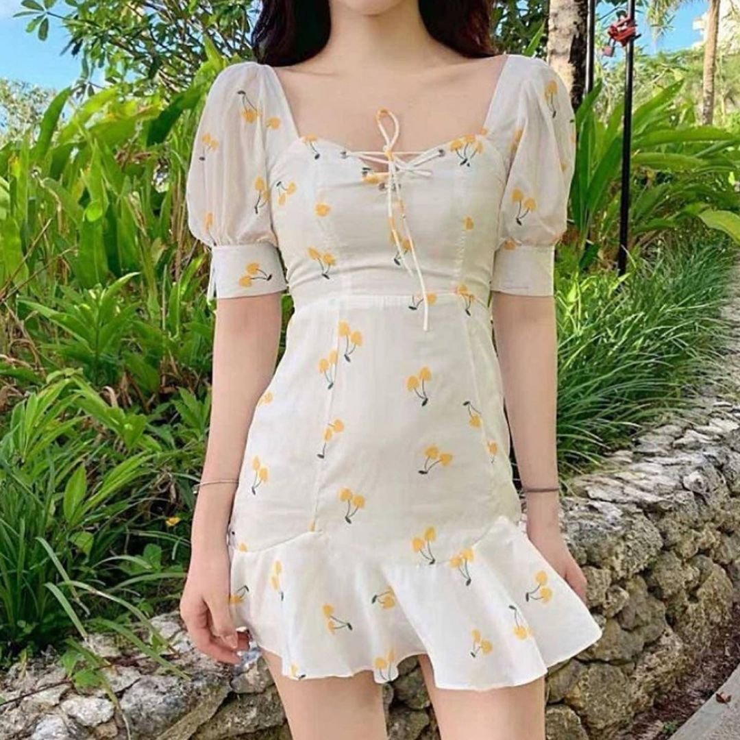 Корейский летний платья 2020