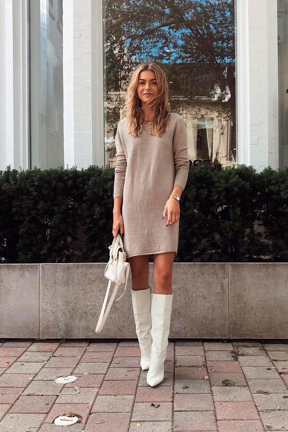 Образ с твидовой юбкой в клетку