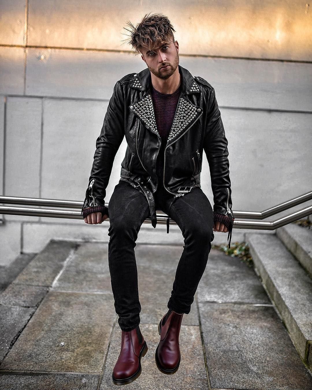 Глэм панк стиль мужчины