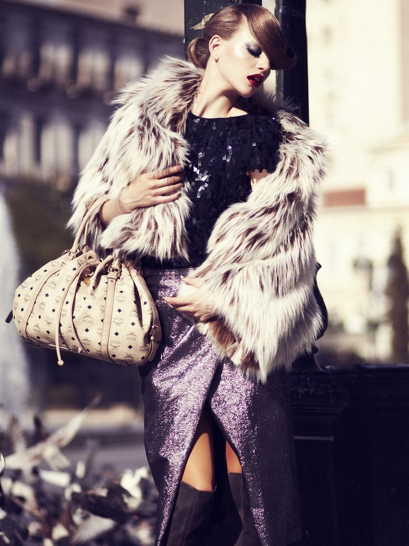 Шуба винтажный мех