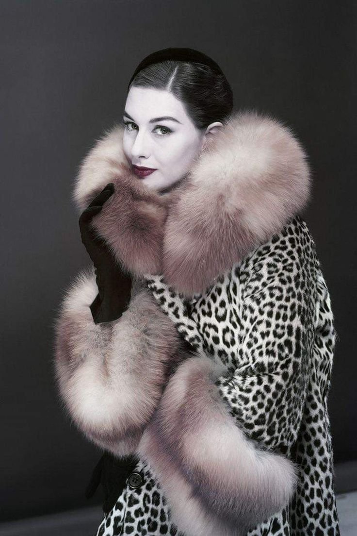 Винтажная шуба длинная