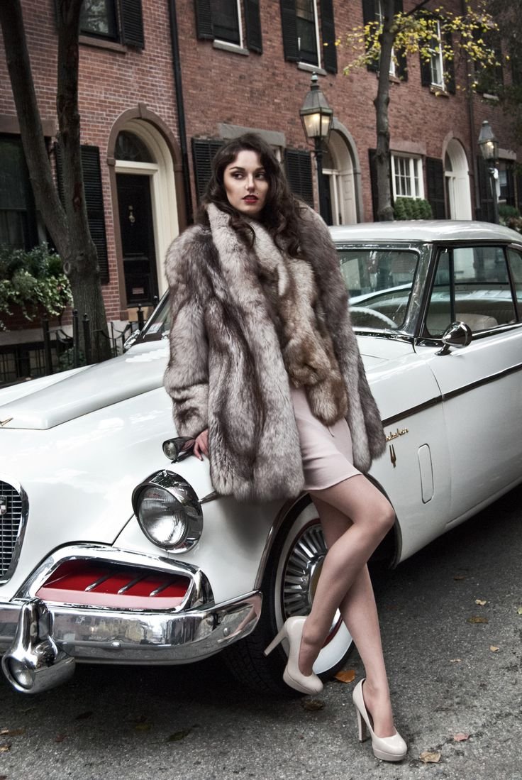 American Retro fur Coat