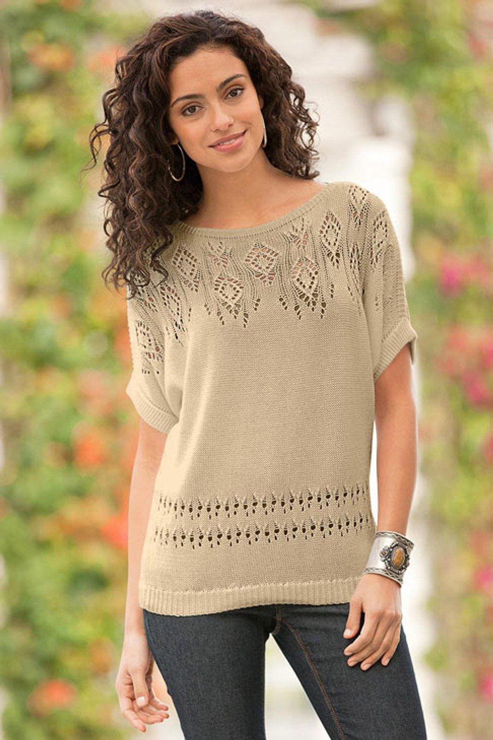 Вязаные летние кофточки