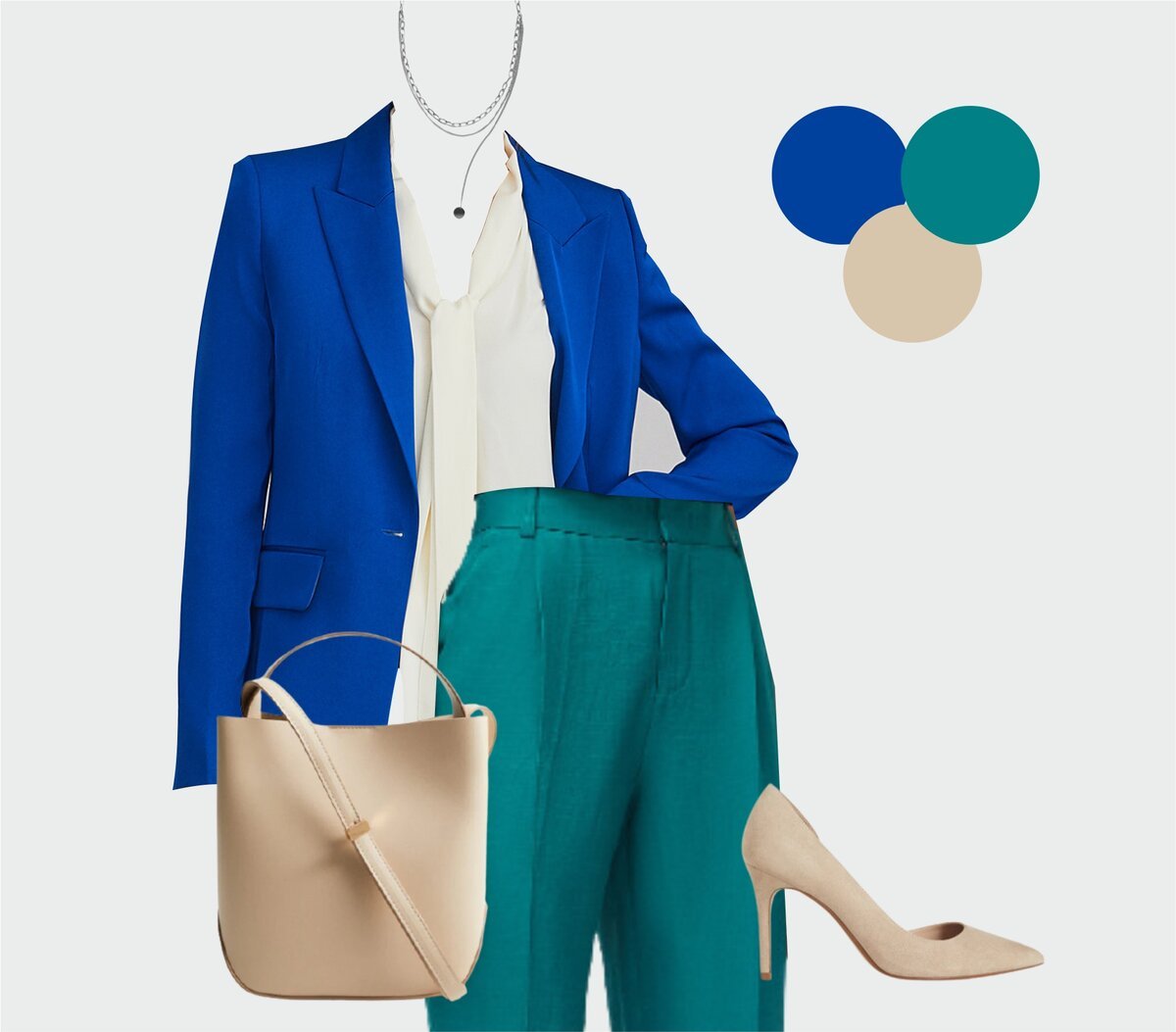 Образ с голубым пиджаком