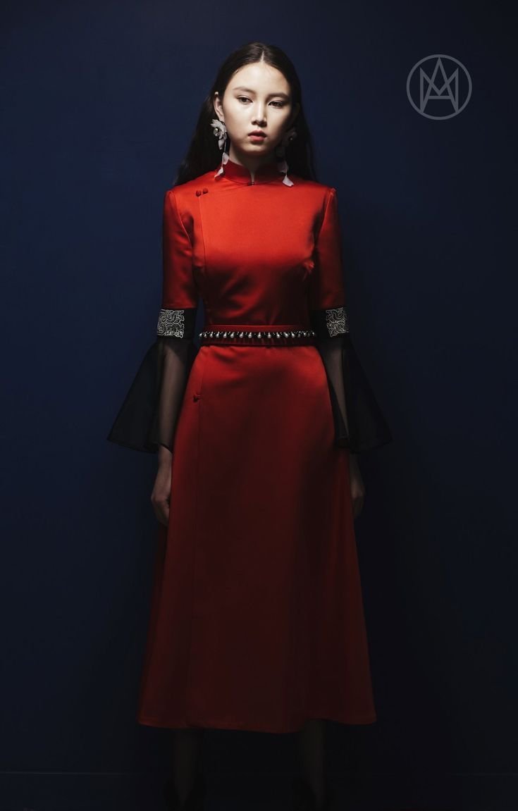 Стилизованное бурятское платье