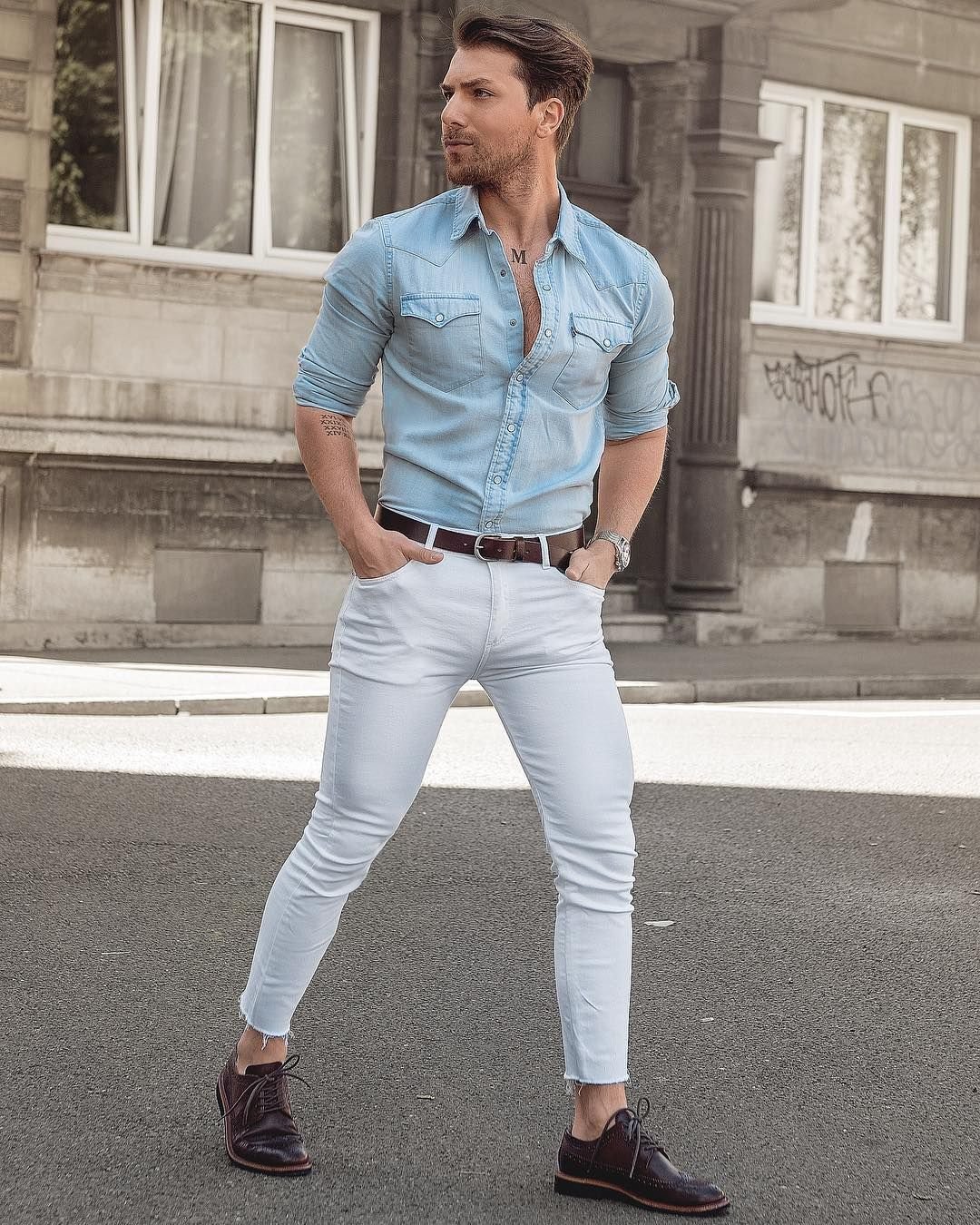 Мужской стиль джинсы
