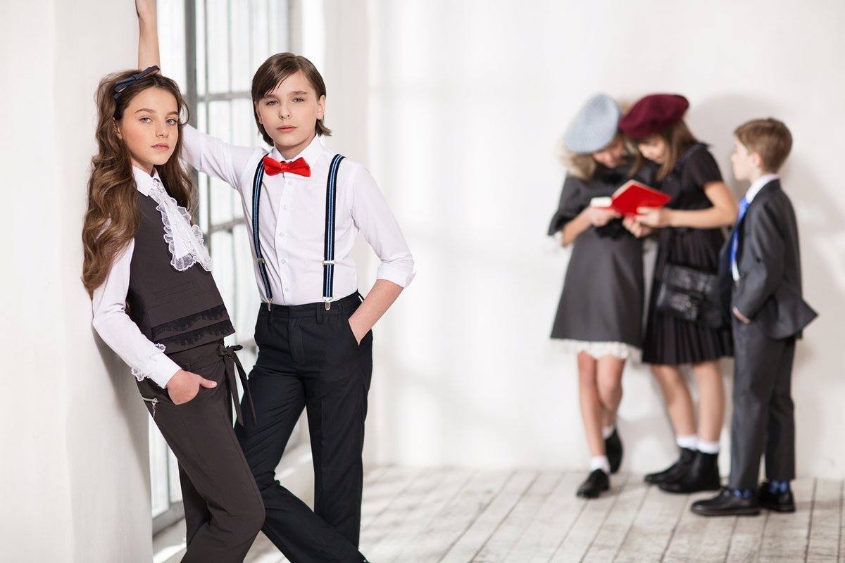 Деловой вид школьника