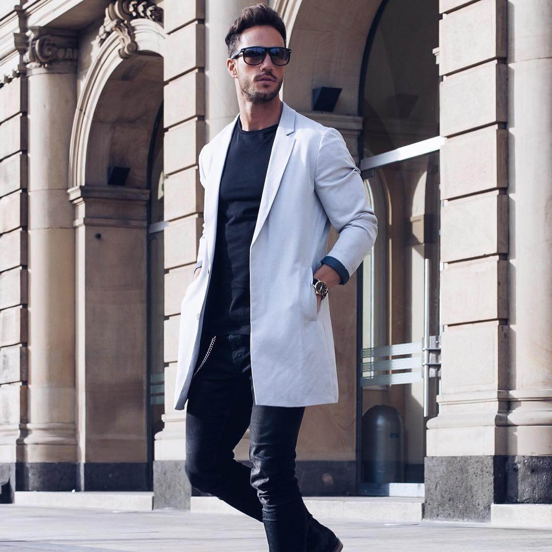 Тотал Блэк пальто мужское