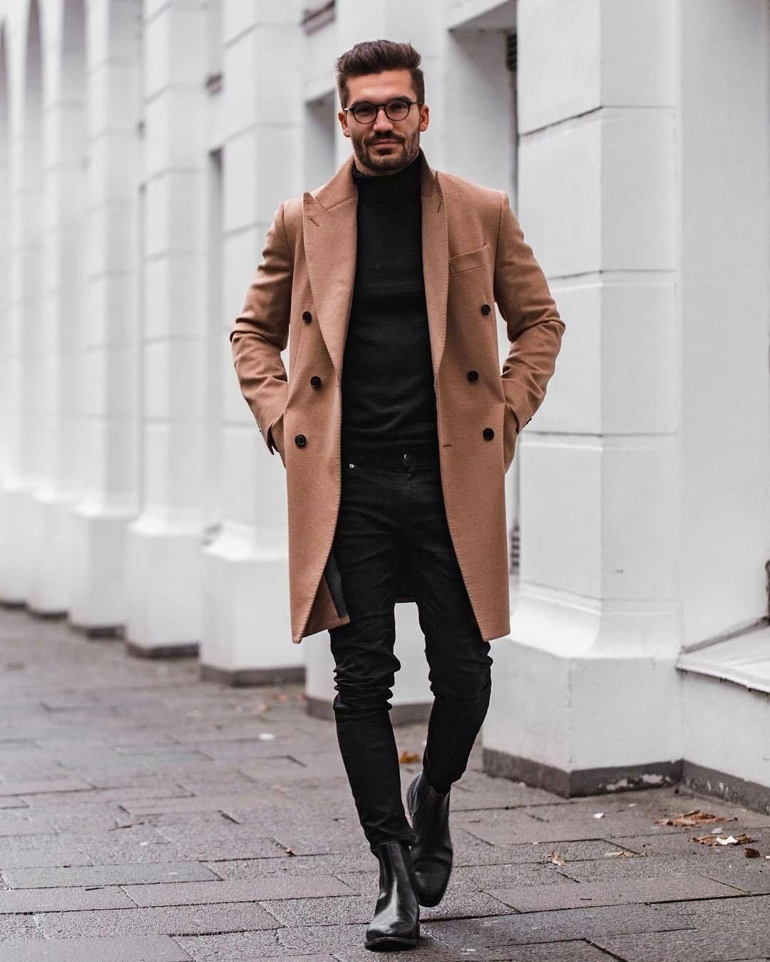 Тотал Блэк пальто мужское