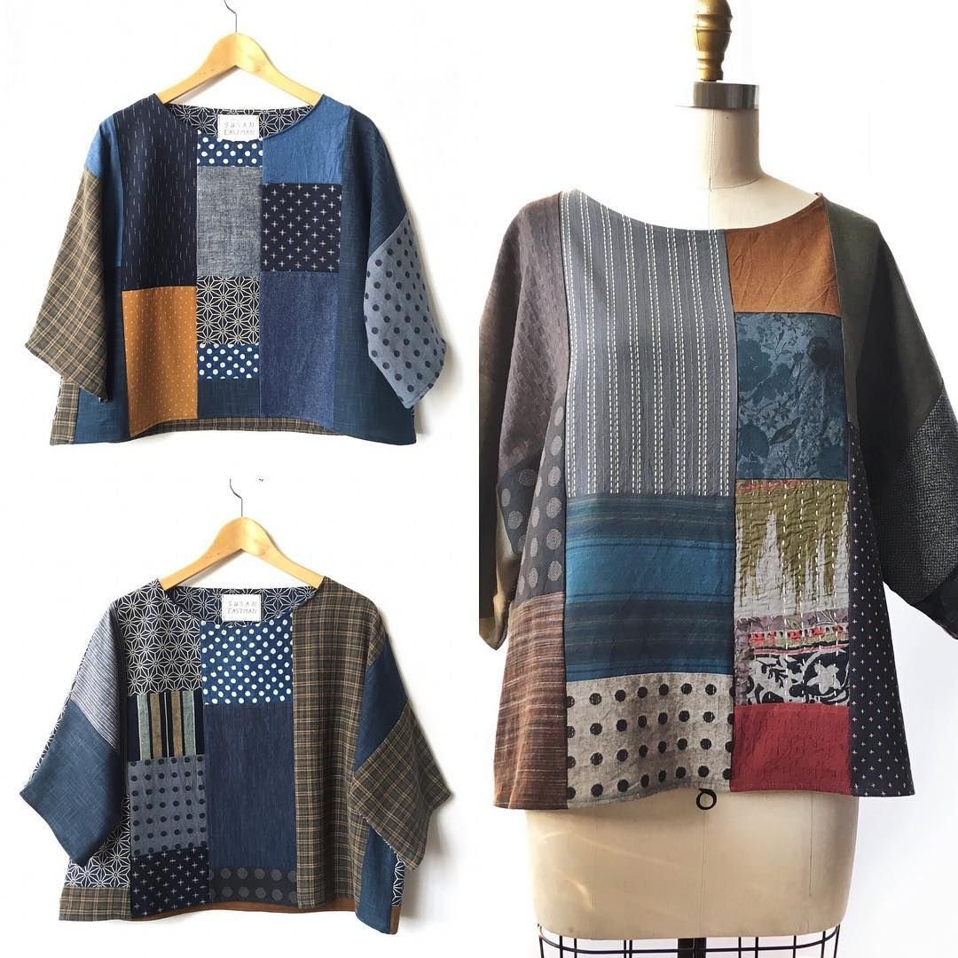 Трикотаж в стиле пэчворк