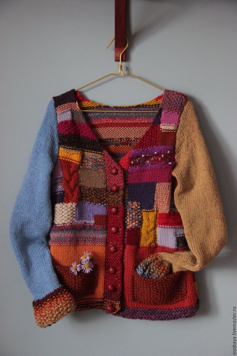 Рубашка в стиле пэчворк