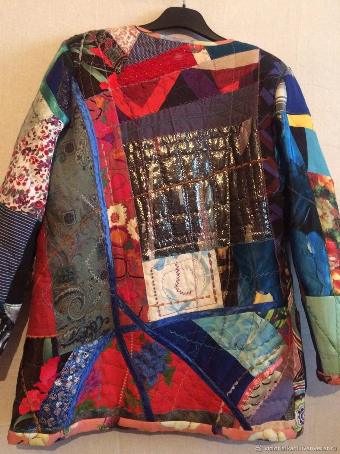 Пэчворк куртки из джинсы