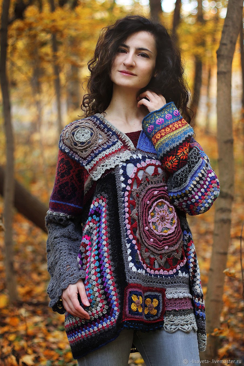 Блузон в стиле пэчворк