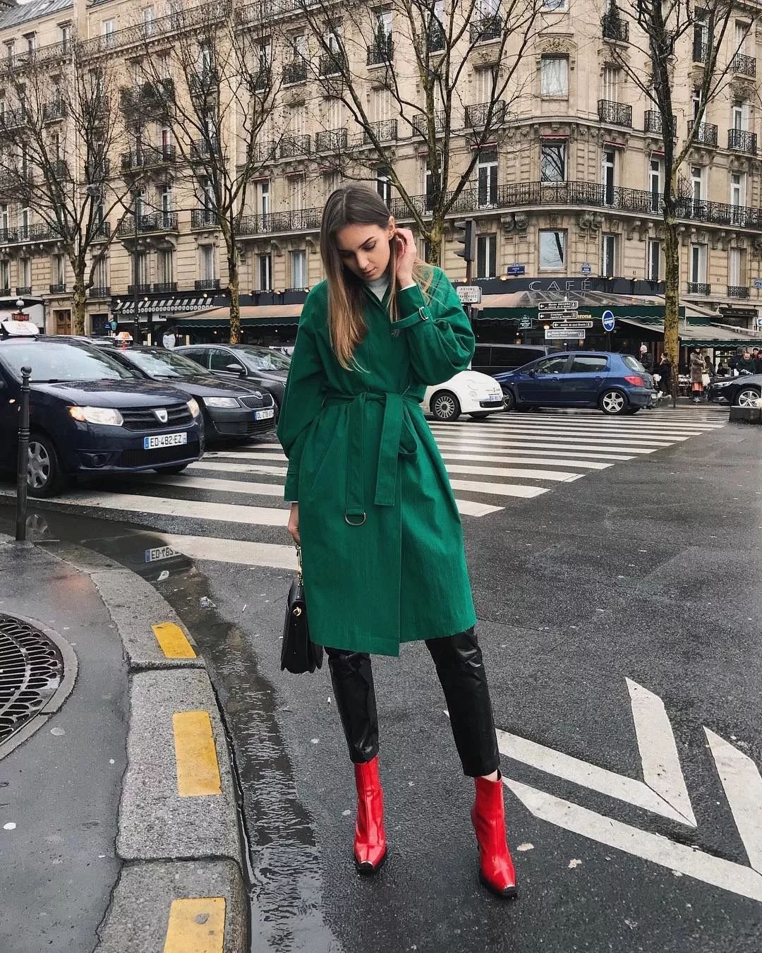 Сапоги Баленсиага зеленые