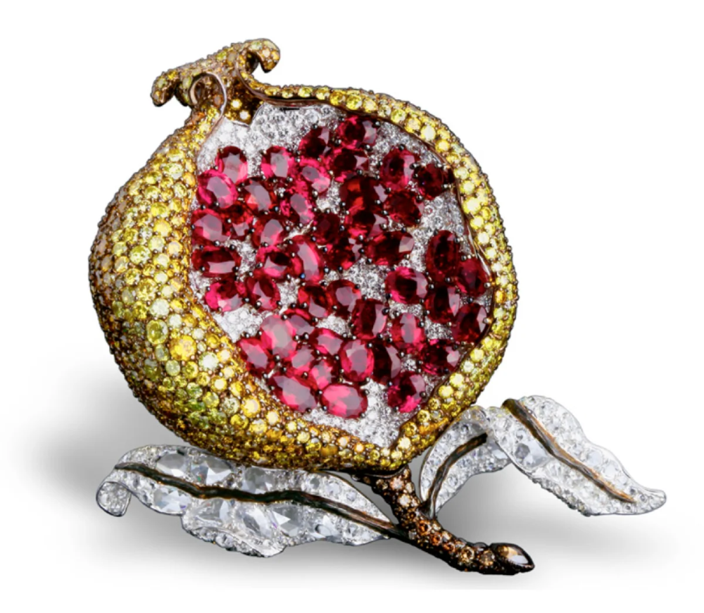 Кулон серебро 925 проба с гранатом