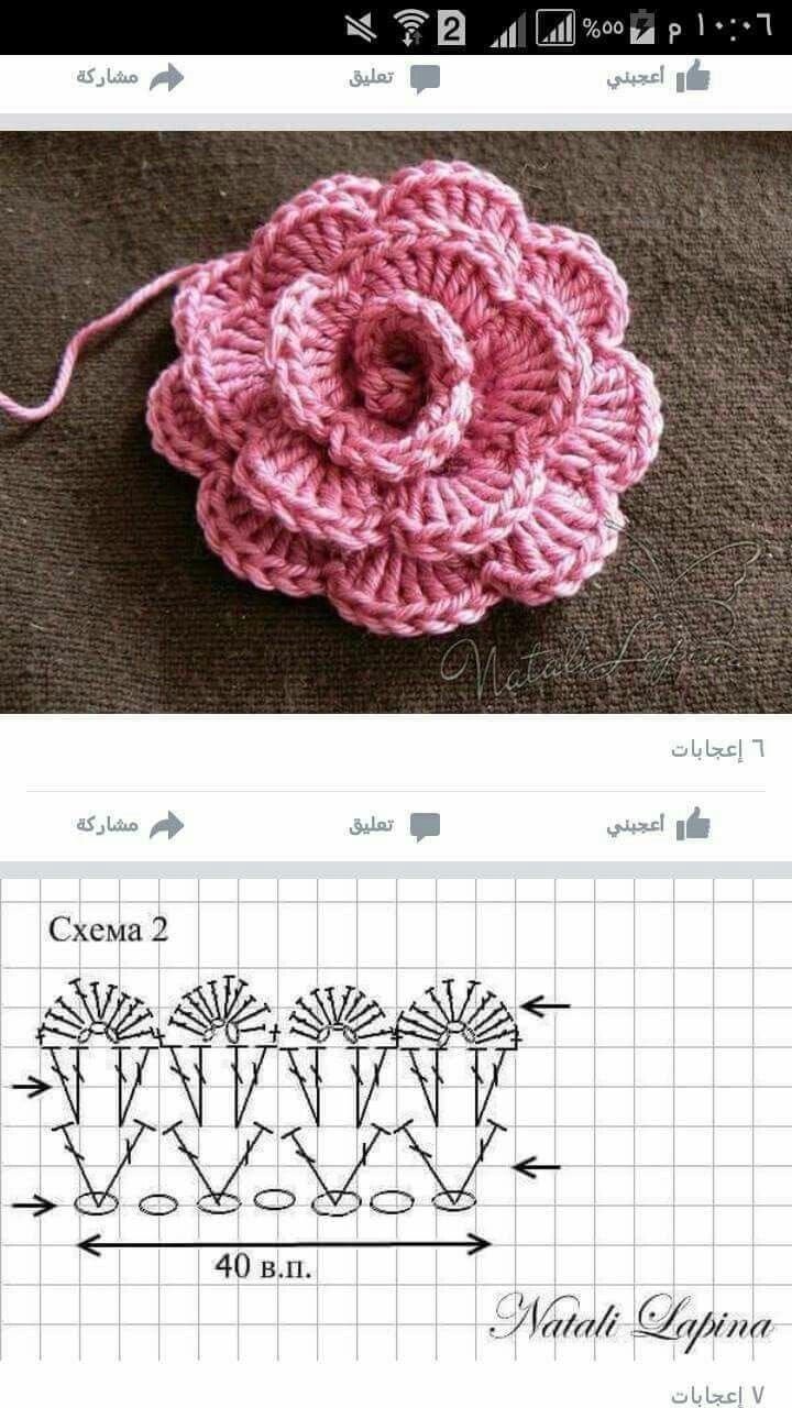 Очень красивые вязаные цветы