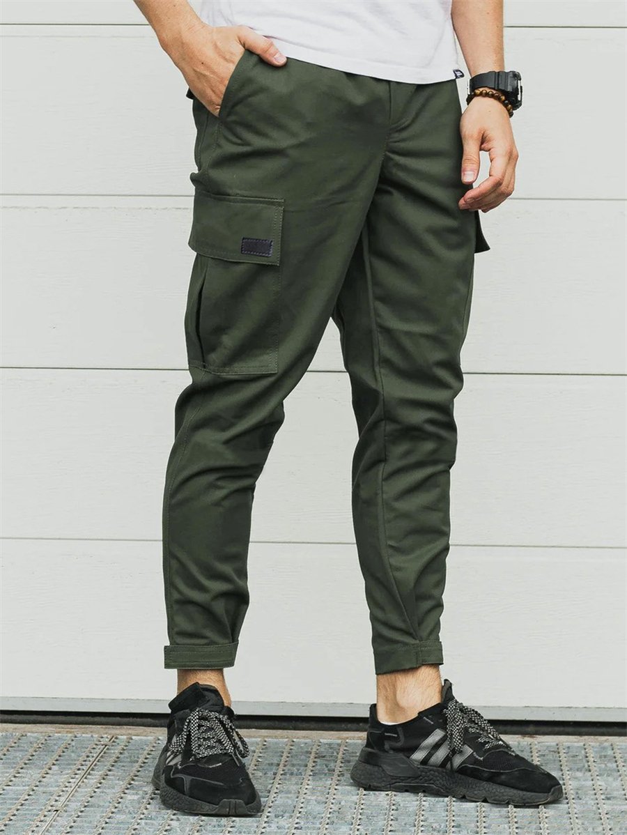 Брюки карго мужские черные