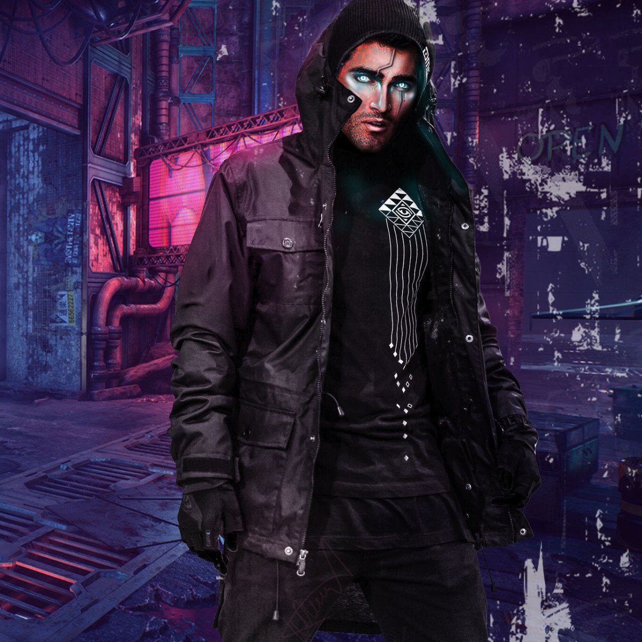 многослойная куртка дельтовщика cyberpunk фото 29