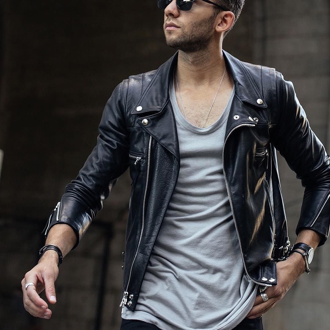 Мужская косуха Рокерский стиль