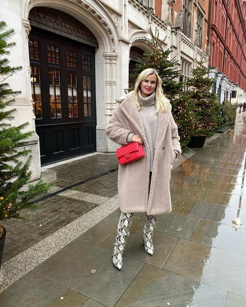 Стильный образ с шубой