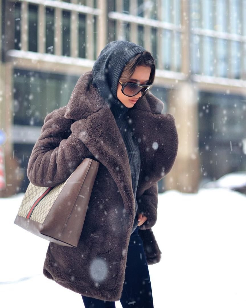 Образы с эко шубой