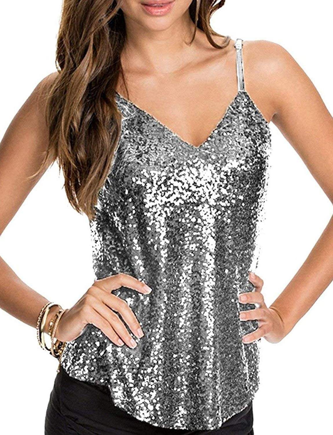 Блестящие топы