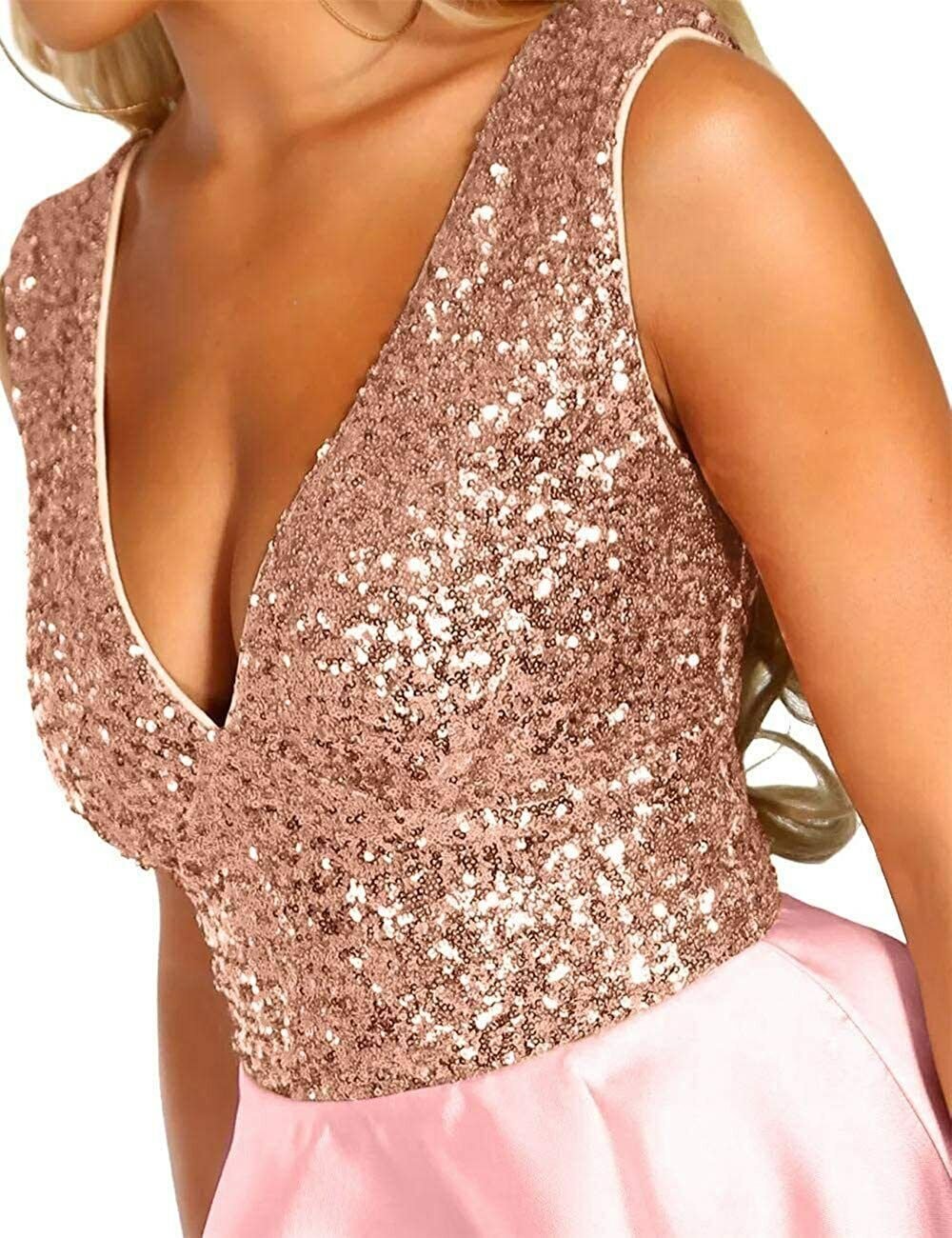 Блестящий топ женский с камушками