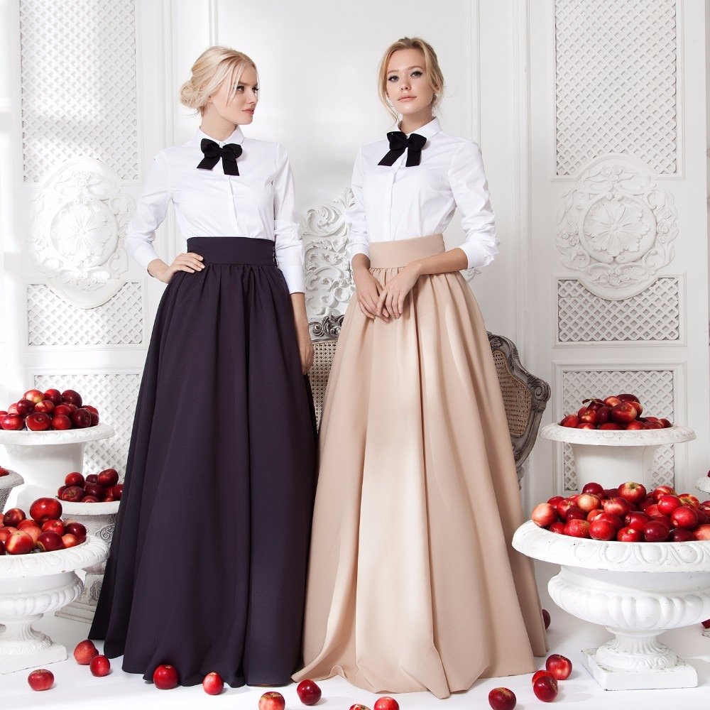 Атласная юбка