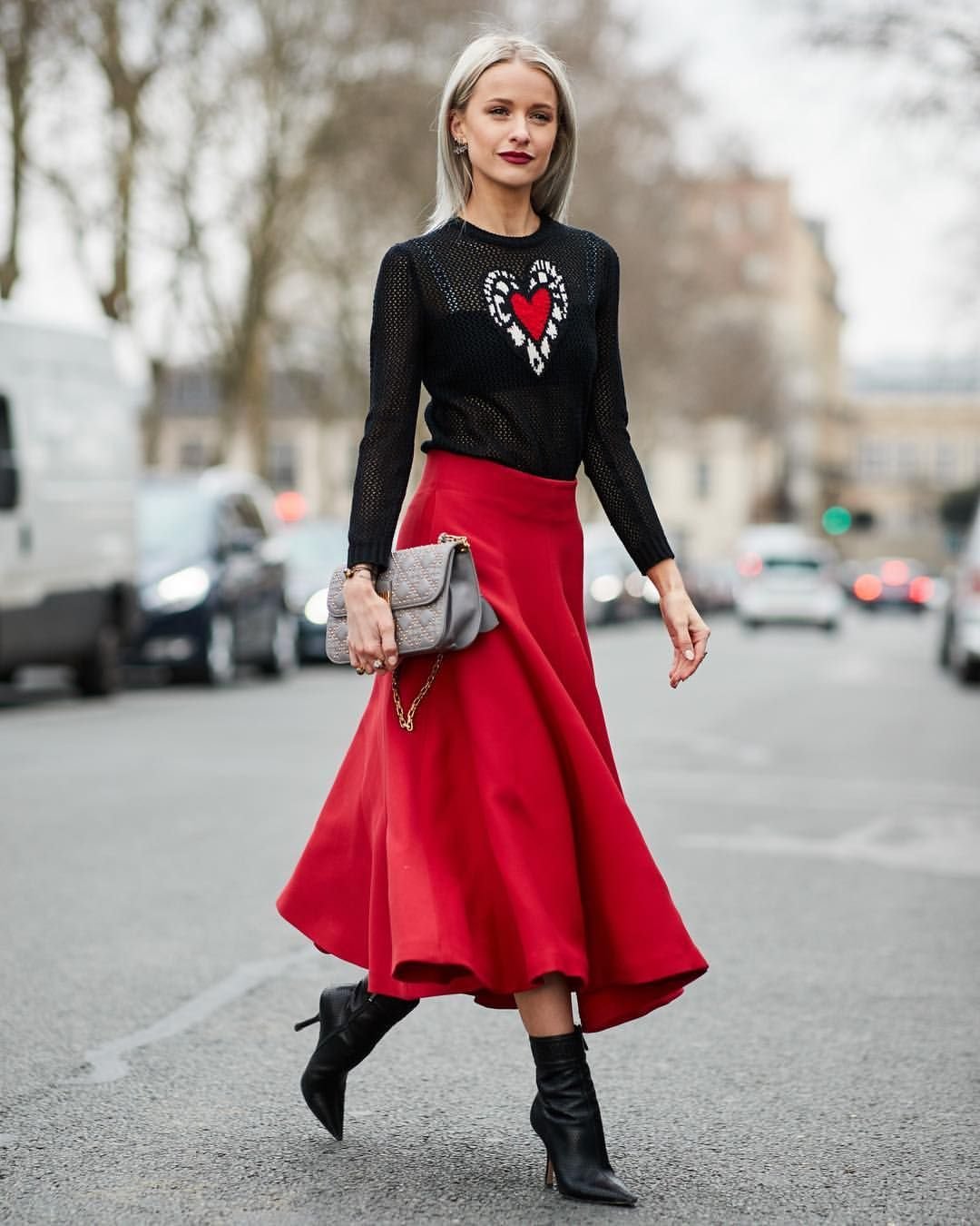 Образ с пышной юбкой