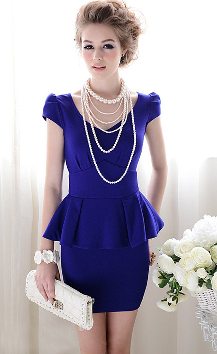 Серьги под синее платье