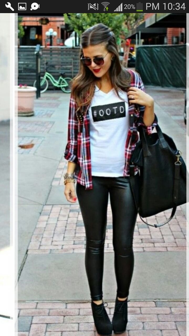 Короткие кожаные лосины