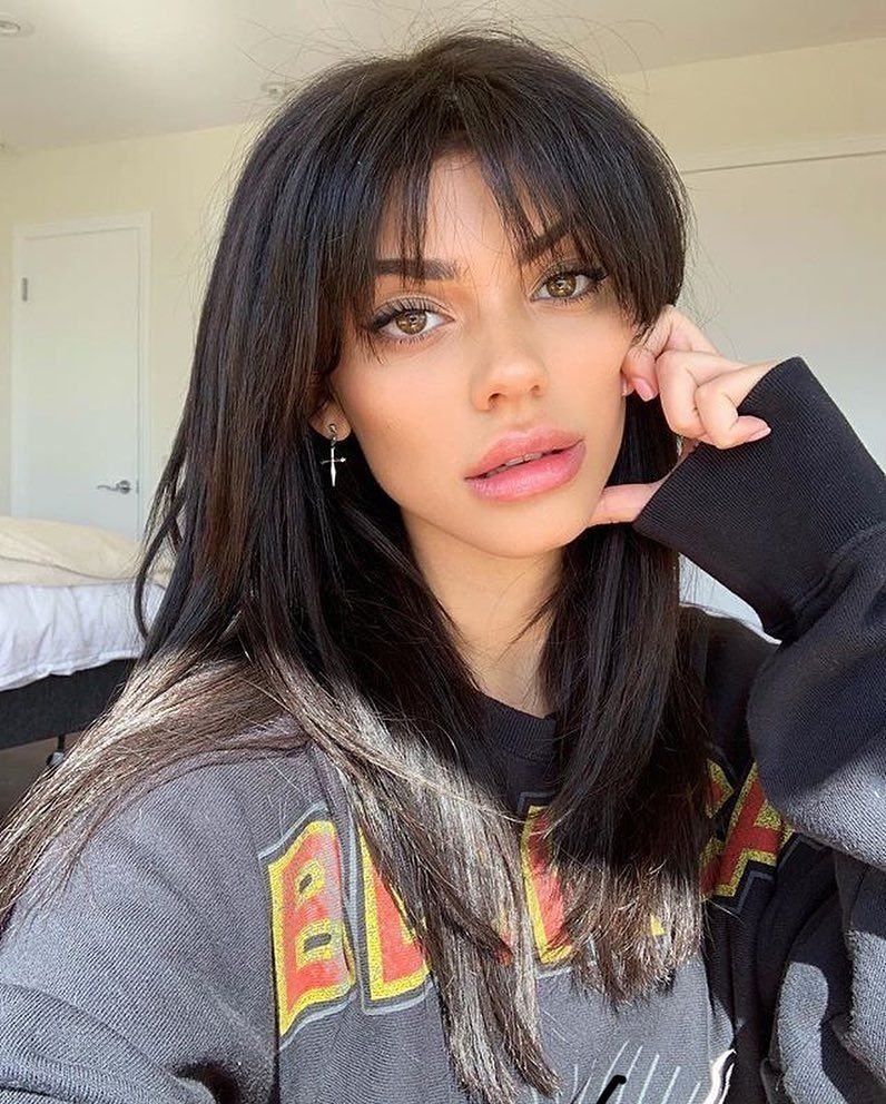 Челка шторка 2022 удлиненная