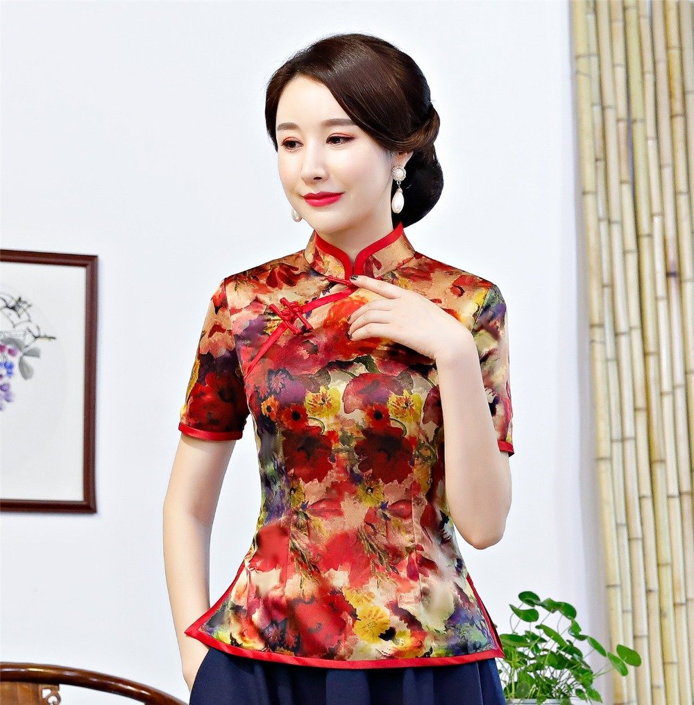 Китайские блузки ципао