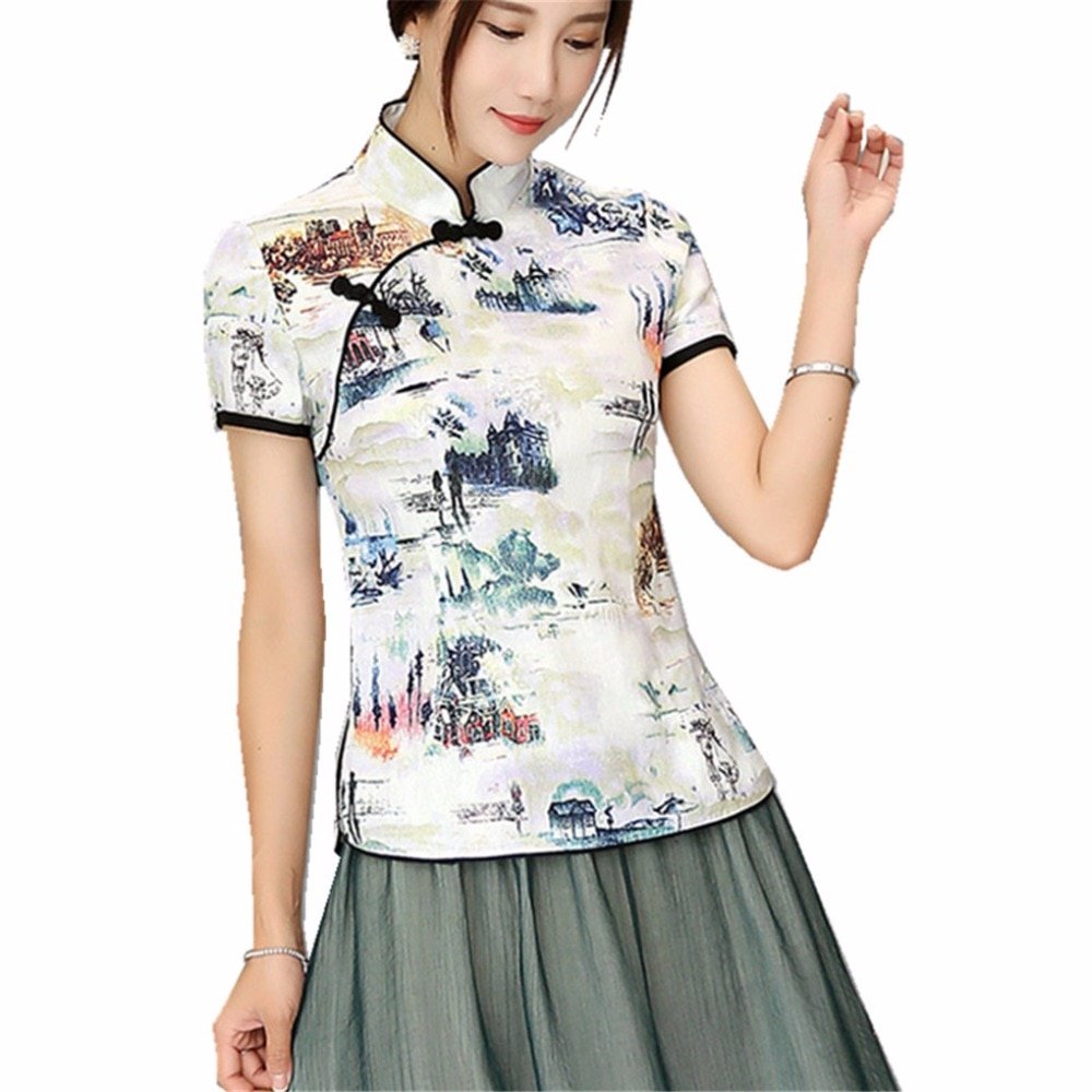 Блуза в китайском стиле