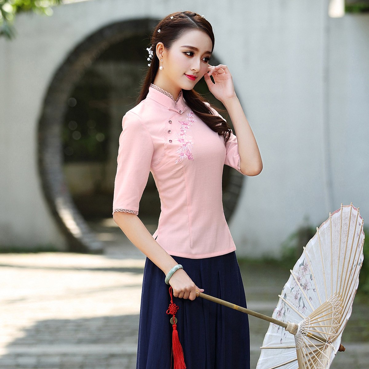 Кофточка в китайском стиле