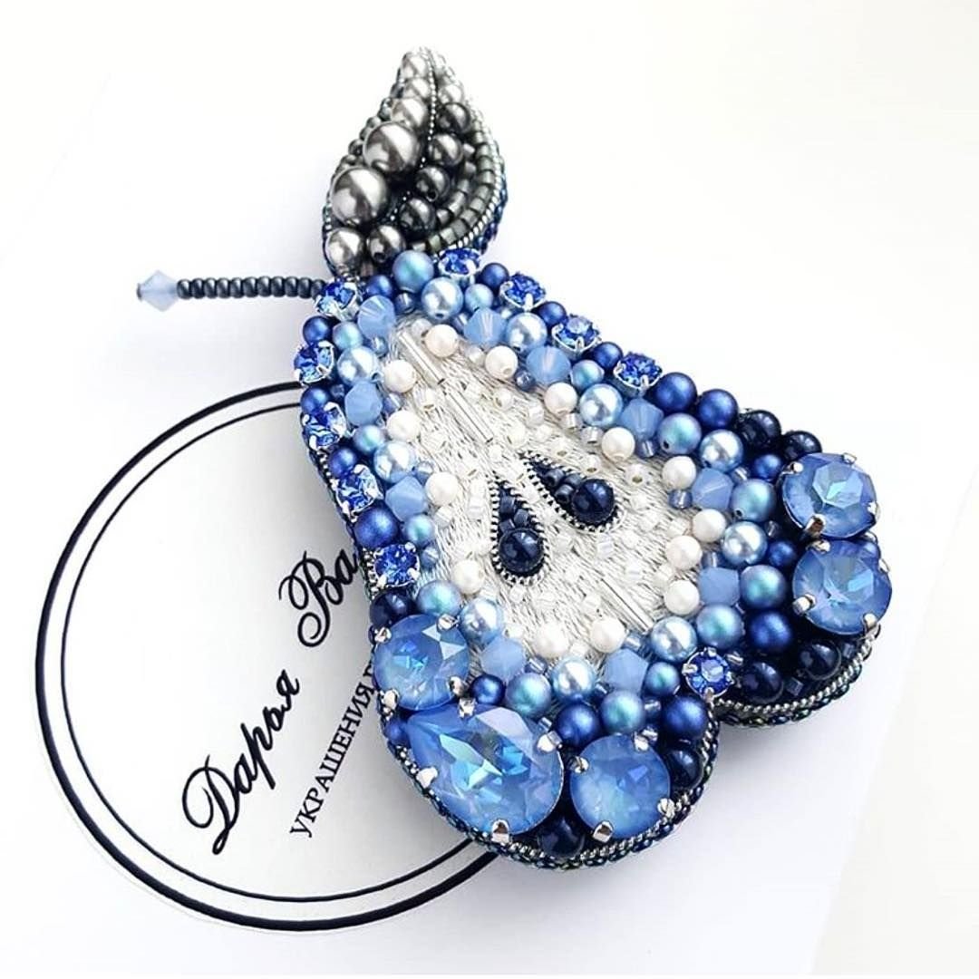 Серьги звезды из бисера