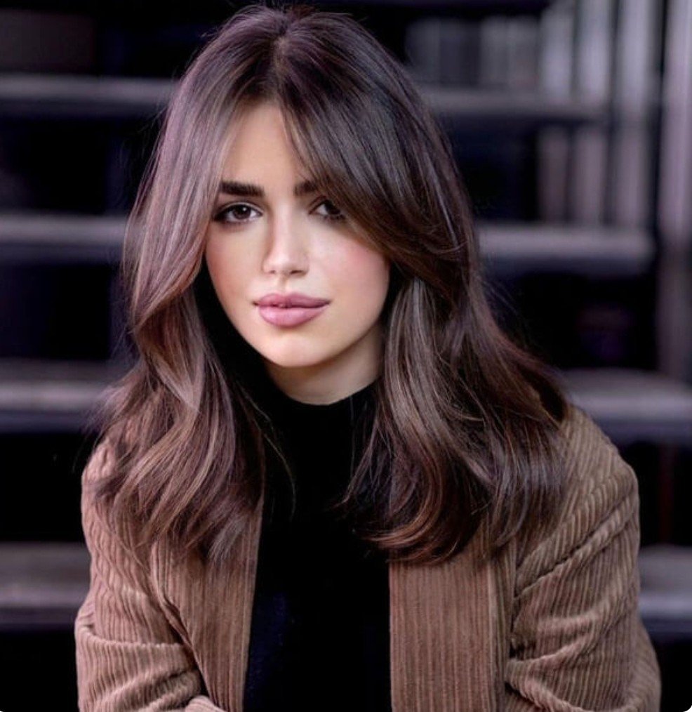 Шатуш на волосы с челкой