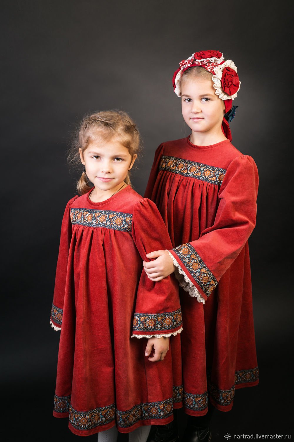 Платье в народном стиле для девочки
