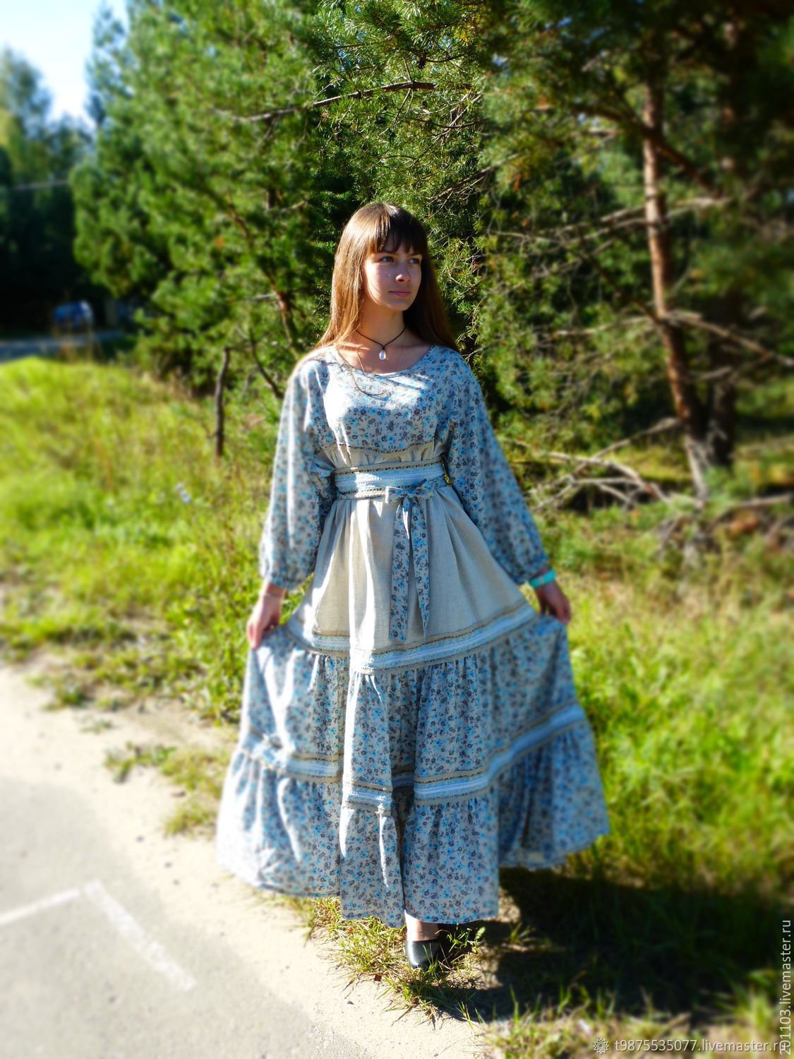 Платье в русском стиле