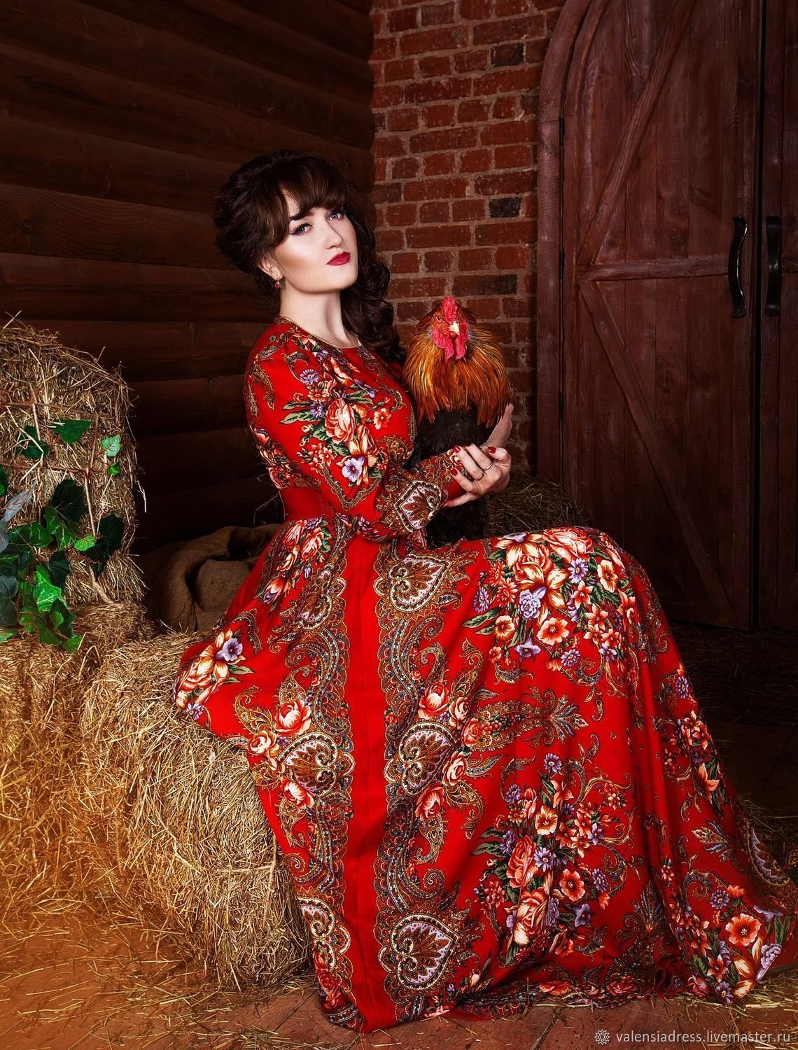 Платье в народном стиле