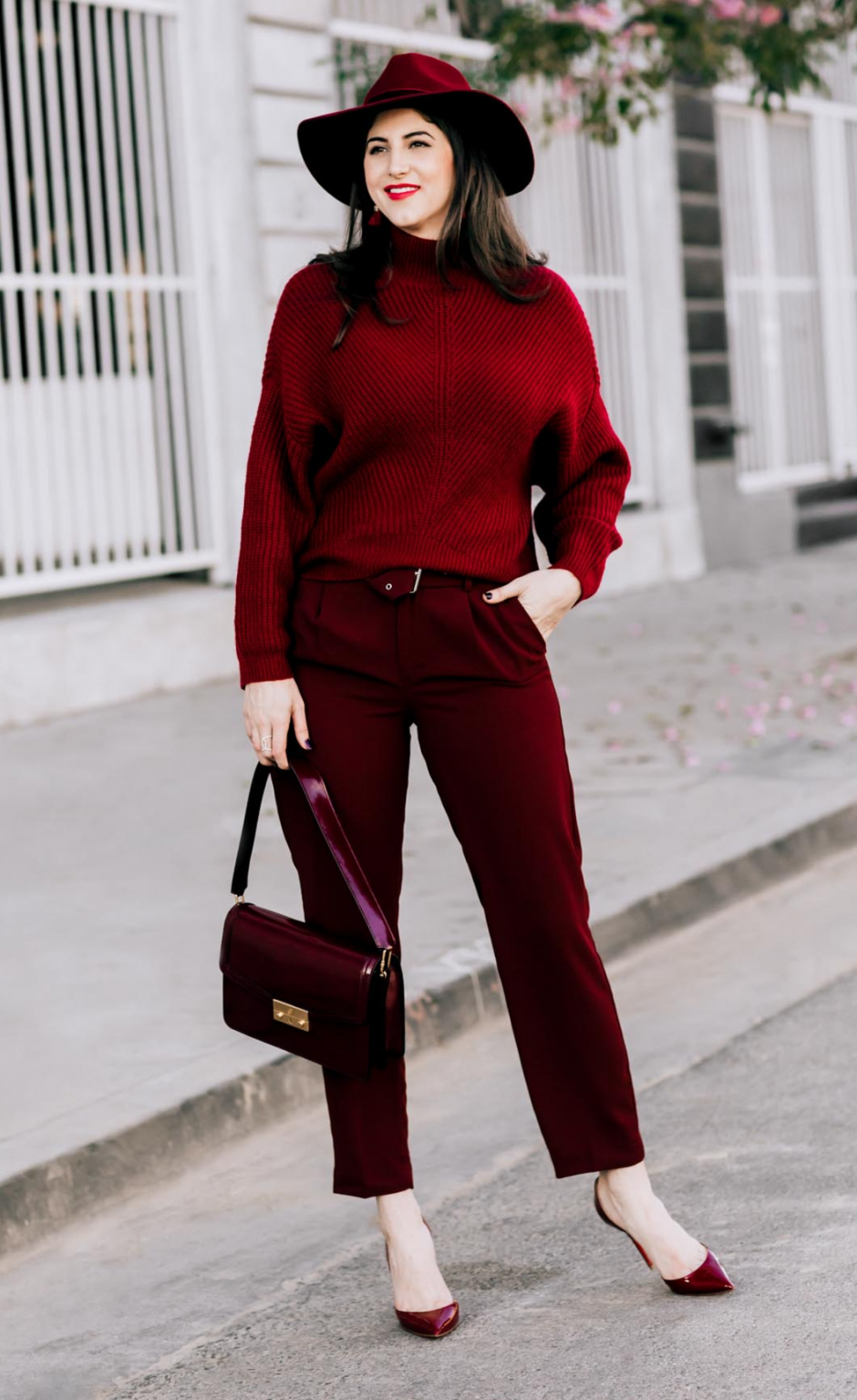 Бордовая водолазка