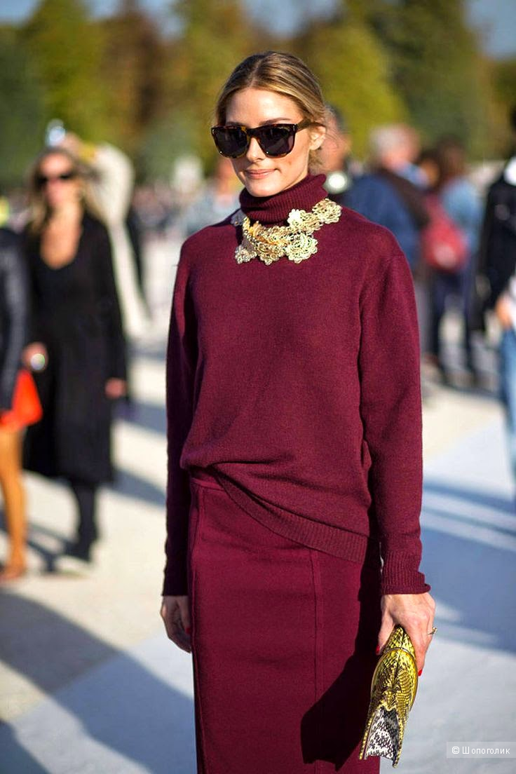 Бордовый цвет в одежде