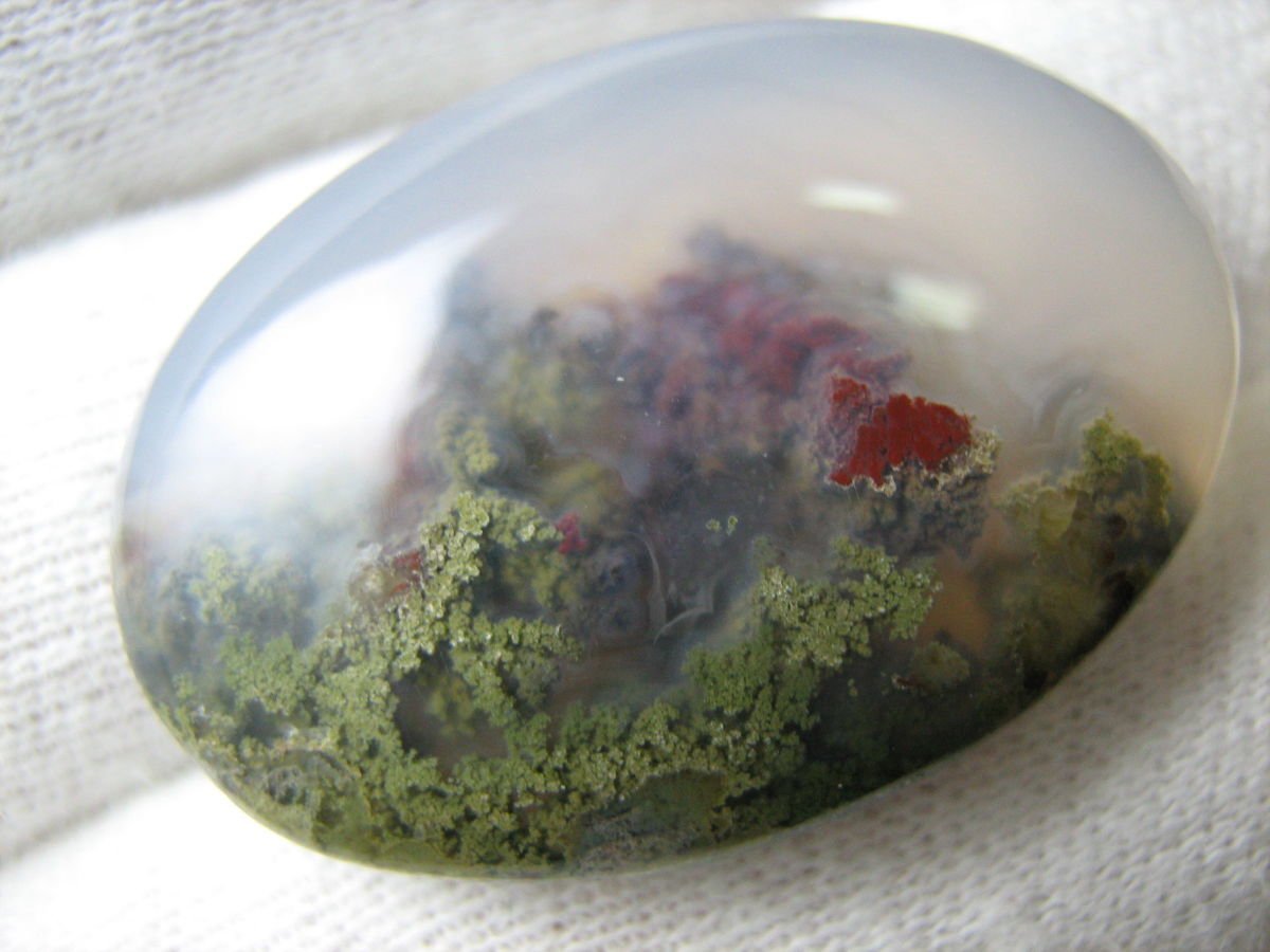 Моховой агат украшения