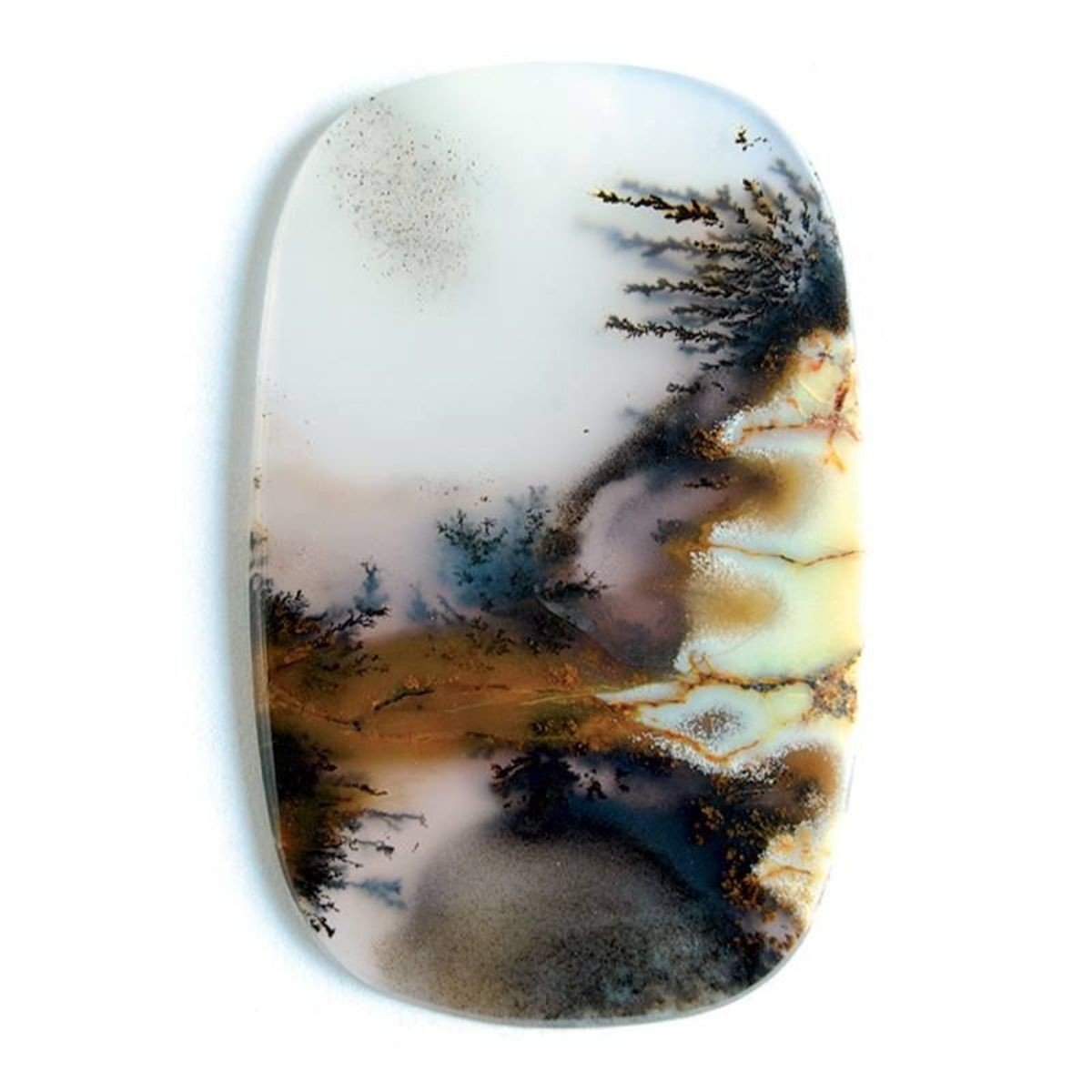 Моховый агат украшения