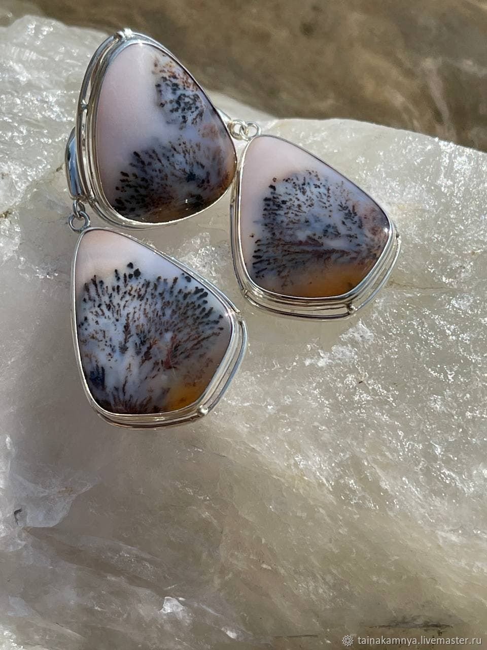 Кабошон мохового Агата №28-8