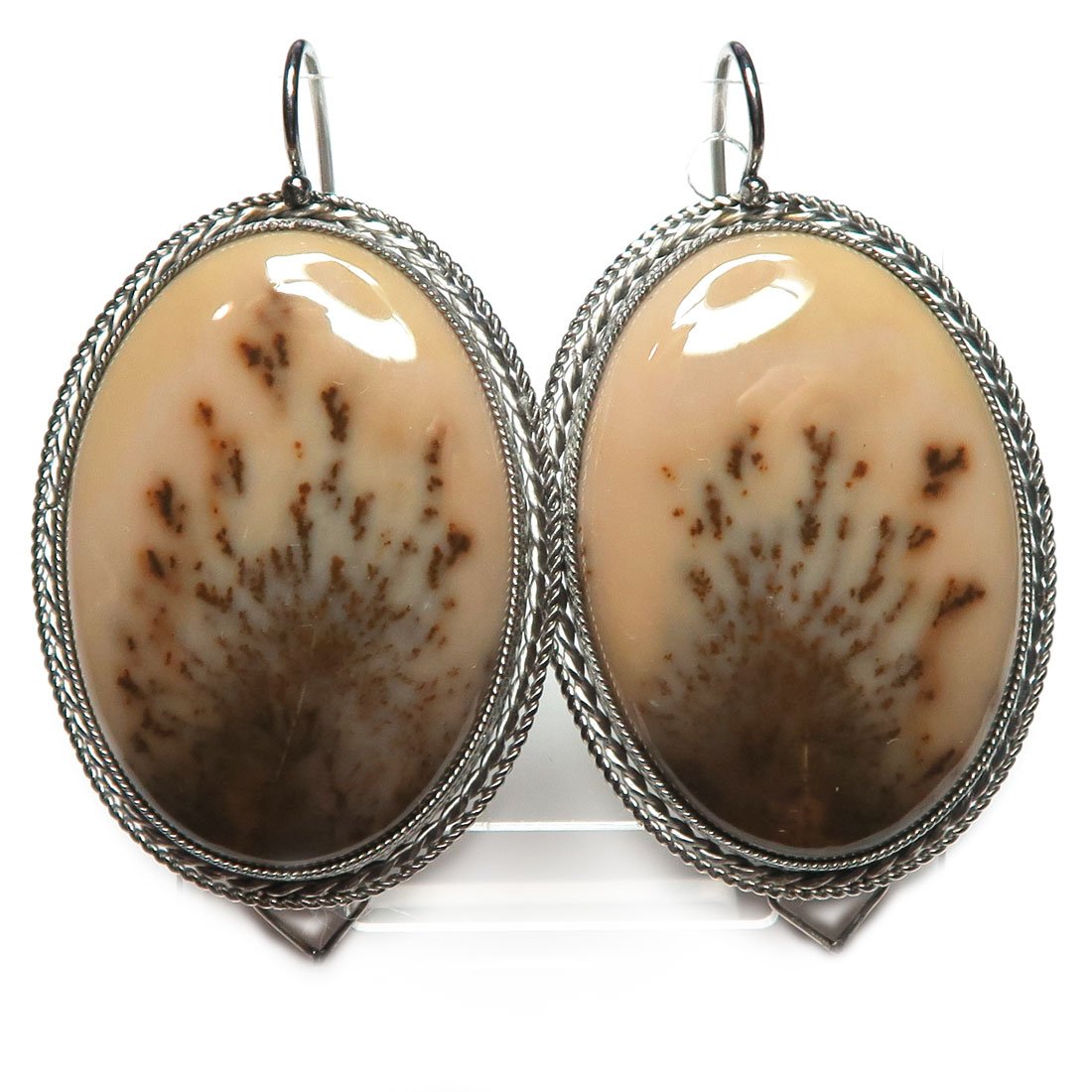 Бижутерия зеленый Моховой агат