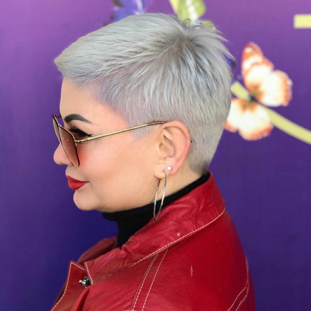 Креативные стрижки для полных