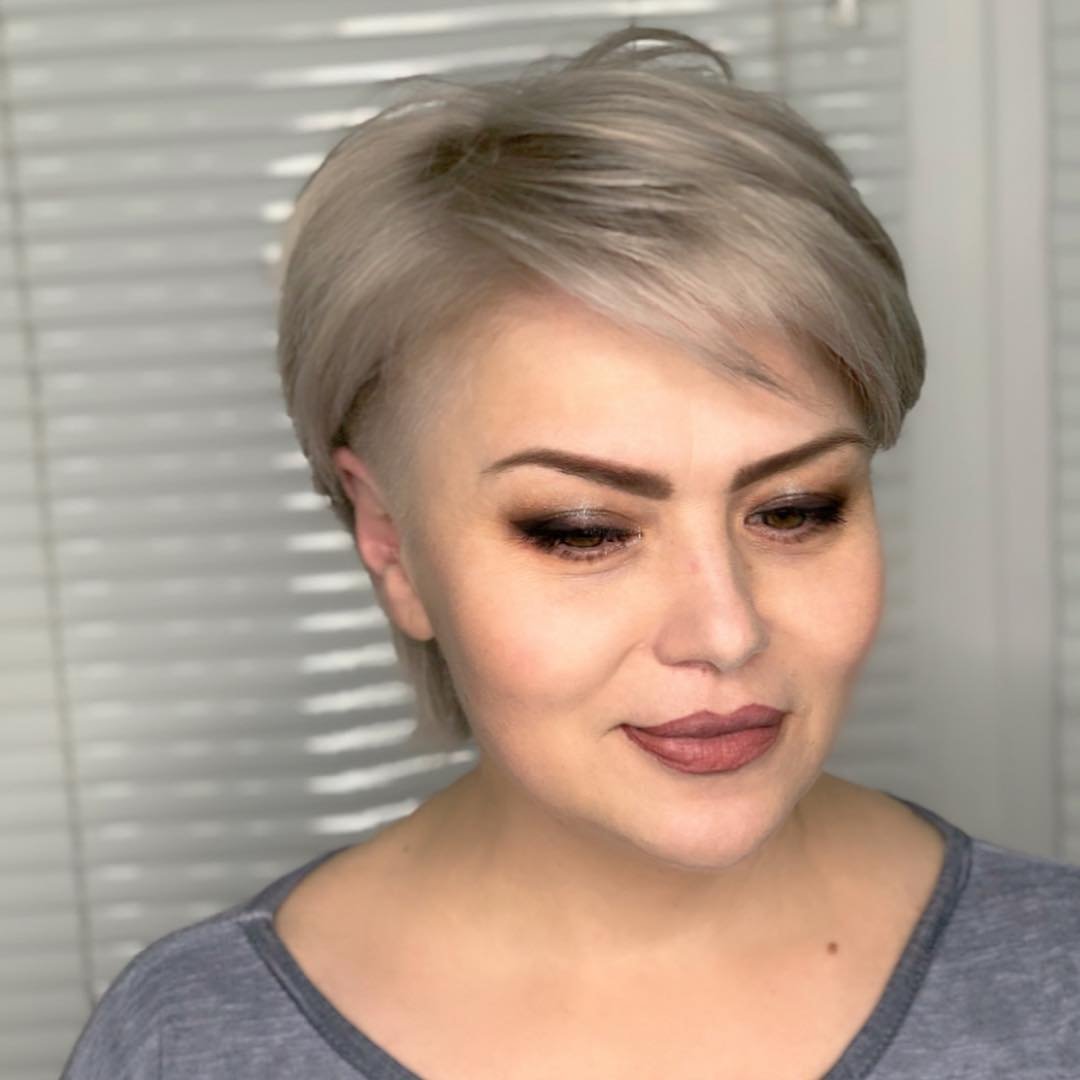 Стрижка Пикси 2021 для полных женщин